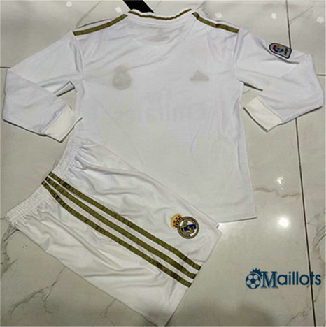 Maillot Real Madrid Ensemble Foot Enfant Domicile Manche Longue 2019 2020
