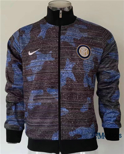 Veste Training Inter Milan Bleu Gris Camouflage 2017/2018