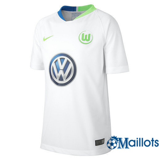 Vêtements Maillot sport football Blanc VfL Wolfsburg stadium Extérieur 2018 2019 pas cher