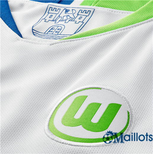 Flocage Maillot foot Vêtement Blanc VfL Wolfsburg stadium Extérieur 2018 2019 pas cher
