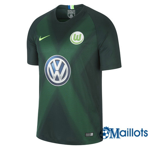 Vêtements Maillot sport football Vert VfL Wolfsburg stadium Domicile 2018 2019 pas cher