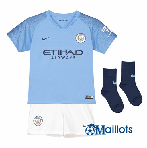 Maillot de foot Manchester City bébé Domicile 2018 2019