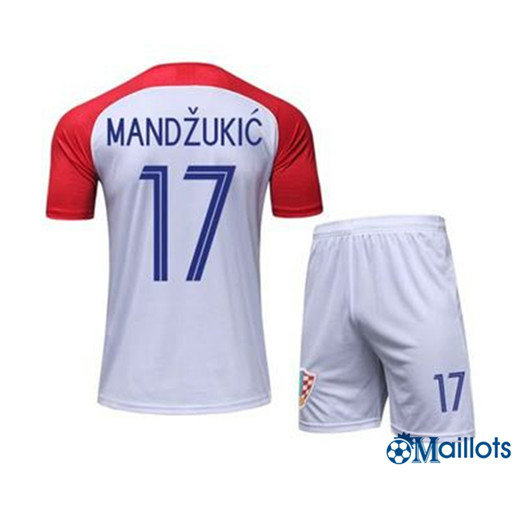 Maillot de Football Croatie Junior Mandžukić 17 Domicile 2018 2019