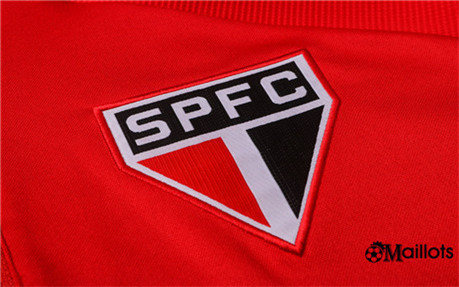 Ensemble Survêtements Foot São Paulo Rouge 2020 2021 | Omaillots.fr