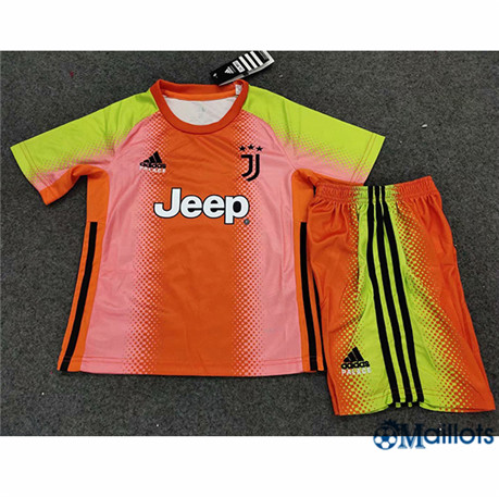 Ensemble Maillot Juventus Enfant Goalkeeper édition spéciale orange 2019 2020