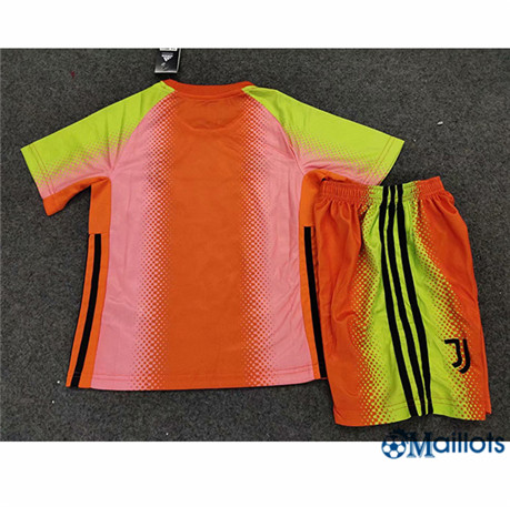 Ensemble Maillot Juventus Enfant Goalkeeper édition spéciale orange 2019 2020