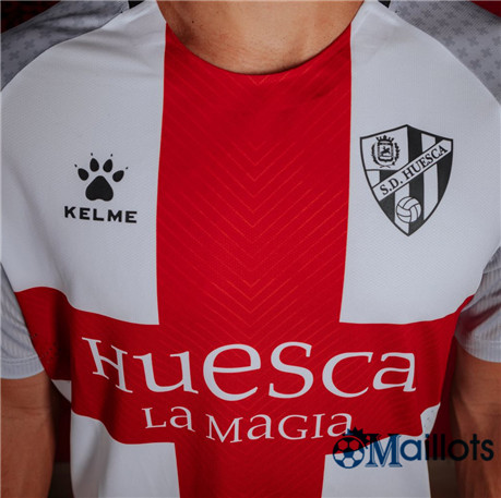 Maillot foot Huesca Exterieur Blanc 2019 2020
