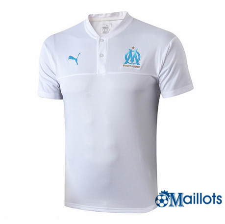 Maillot Pré-Match Marseille Blanc/Bleu Marine 2019 2020