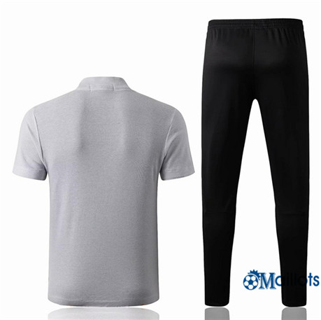 Grossiste Maillot Entraînement Corée et pantalon Training Blanc/Noir 2019 2020
