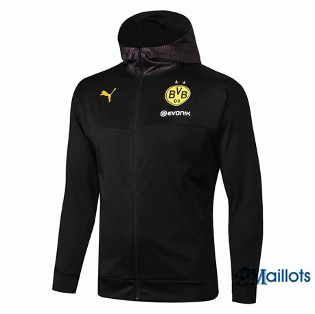 Veste Training Borussia Dortmund Noir 2019 2020 à Capuche