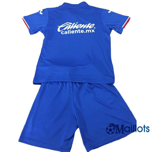 Ensemble Maillot foot Cross Enfant Domicile Bleu 2019 2020