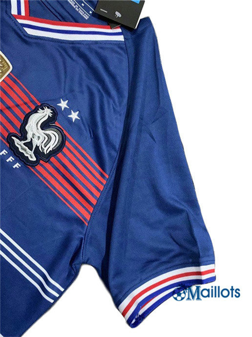 Vêtements Maillot football Retro France classic Bleu