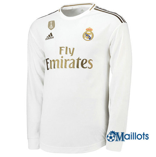 Maillot foot Real Madrid Domicile Manche Longue 2019 2020