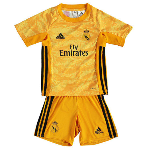 Ensemble Maillot foot Real Madrid Enfant Jaune 2019 2020