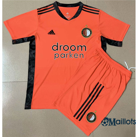 Grossiste Vetements foot Feyenoord Enfant goalkeeper 2020 2021