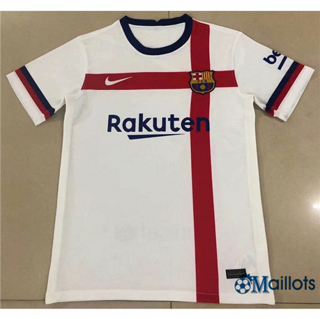 Grossiste Maillot Foot Barcelone Blanc/Rouge classic 2020 2021
