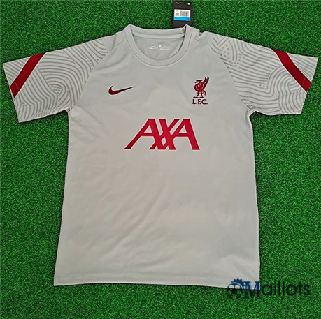 Grossiste Maillot sport Liverpool training Gris 2020 2021