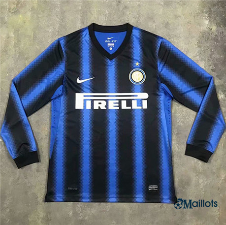 Grossiste Maillot sport Vintage Inter Milan Domicile Manche Longue 2010-11