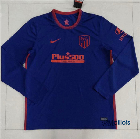 omaillots Maillot foot Atletico Madrid Exterieur Manche Longue 2020 2021