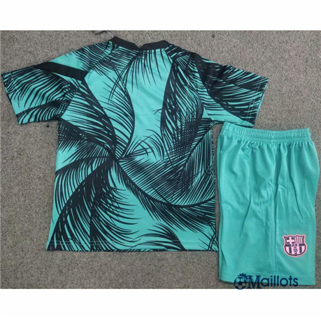 Grossiste omaillots Maillot foot Barcelone Enfant training Vert 2020 2021 pas cher