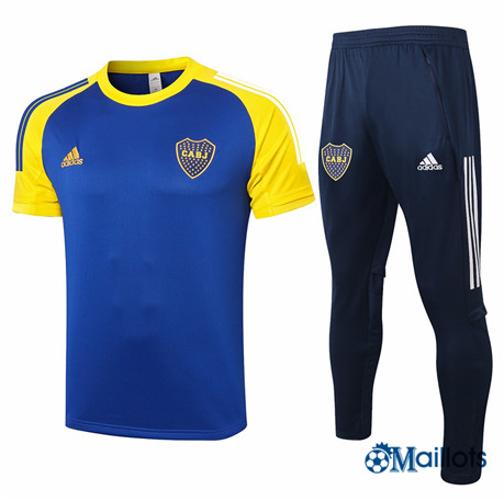 omaillots Maillot Entraînement Boca Juniors et pantalon Ensemble Training Bleu Marine/Jaune 2020 2021