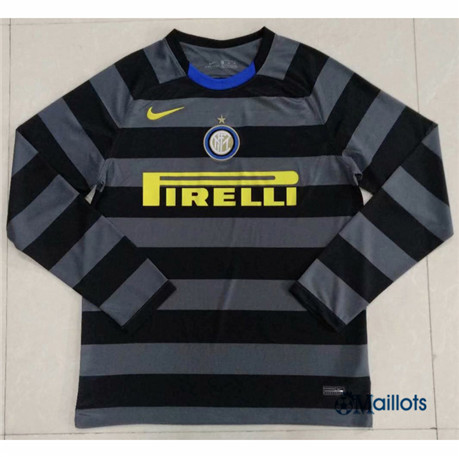 omaillots Grossiste Maillot foot Inter Milan Third Manche Longue 2020 2021