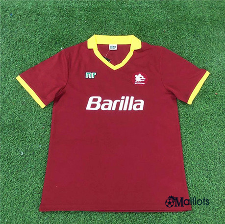 omaillots Maillot de foot Rétro AS Rome Domicile 1989-90