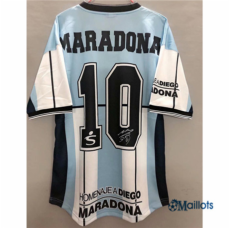 Grossiste omaillots Maillot de foot Rétro Maradona Memorial 2001 pas cher