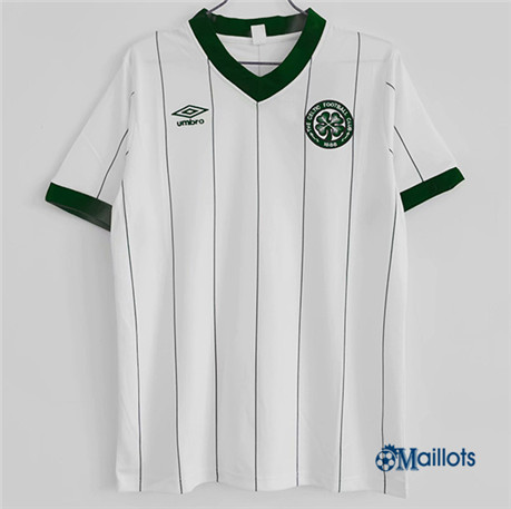 omaillots Grossiste Maillot foot Rétro Celtic Blanc 1984-86