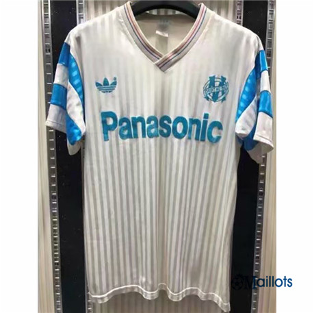 omaillots Grossiste Maillot foot Rétro Marseille Blanc
