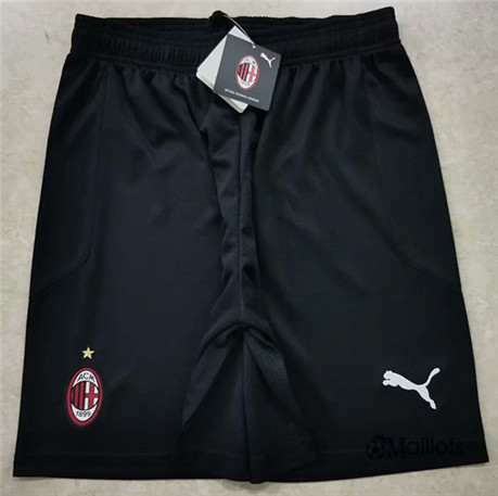 omaillots Maillot foot Short AC Milan Noir 2020 2021