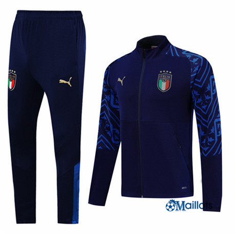 Veste Survetement foot Italie Bleu Marine 2019 2020