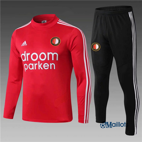 Survetement Feyenoord Droom Parken - Ensemble de foot Junior Rouge 2019 2020