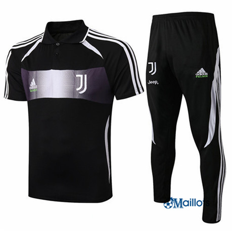 Maillot Entraînement Juventus et pantalon Training Noir/Blanc bande 2019 2020