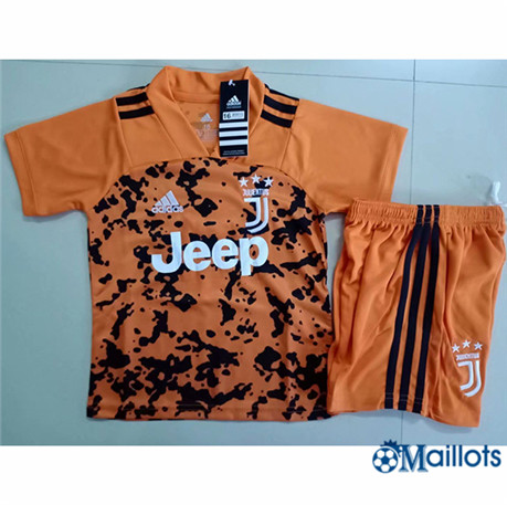 Maillot foot Juventus Ensemble Foot Enfant Orange 2019 2020