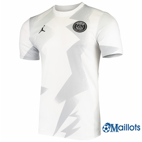 Grossiste Maillot foot PSG Pre-Match Blanc 2020 2021