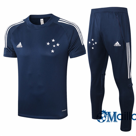 Maillot Entraînement Cruzeiro et pantalon Ensemble Training Bleu Marine 2020 2021