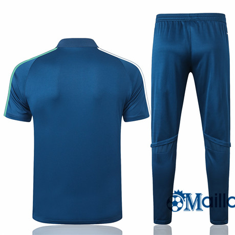 Grossiste Maillot Entraînement Flamengo Polo et pantalon Ensemble Training Bleu Marine 2020 2021