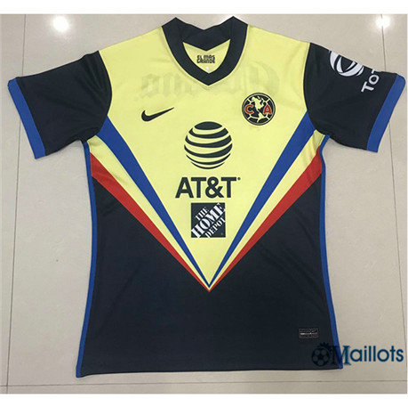 Omaillots Maillot foot CF América Noir/Jaune 2020 2021