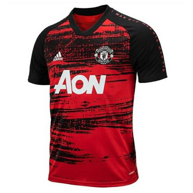 Omaillots Maillot foot Manchester United training Rouge 2020 2021