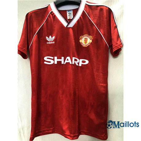 Maillot Rétro football Manchester United Domicile 1988
