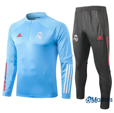 Real MadridEnsemble Survêtements Real Madrid Foot Homme Bleu Clair 2020 2021