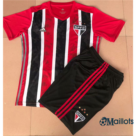 Ensemble Maillot football Sao Paulo Enfant Exterieur 2020 2021