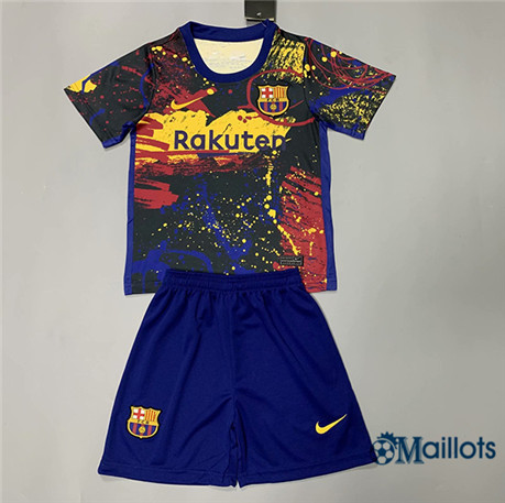 Ensemble Maillot football Barcelone Enfant Pre-Match 2020 2021