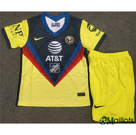 Ensemble Maillot foot CF América Enfant Jaune 2020 2021