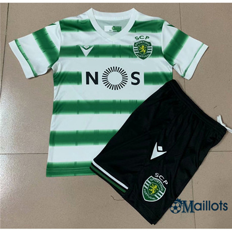 Ensemble Maillot football Sporting Lisbon Enfant Domicile 2020 2021