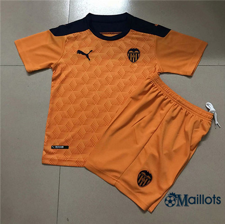 Ensemble Maillot football Valence Enfant orange 2020 2021