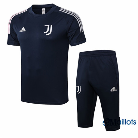 Maillot Entraînement Juventus Training et pantalon 3/4 Ensemble Bleu Marine 2020 2021