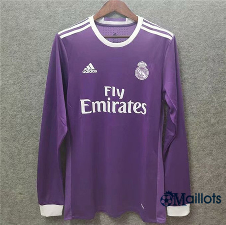 Maillot foot Real Madrid Exterieur Manche Longue 2016-17