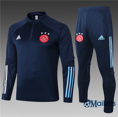 Survetement AFC Ajax - Ensemble foot Junior Bleu Marine 2020 2021